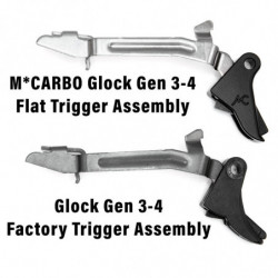 M-Carbo Glock Gen 3-4 Short Stroke Flat Trigger Drop-In Assembly