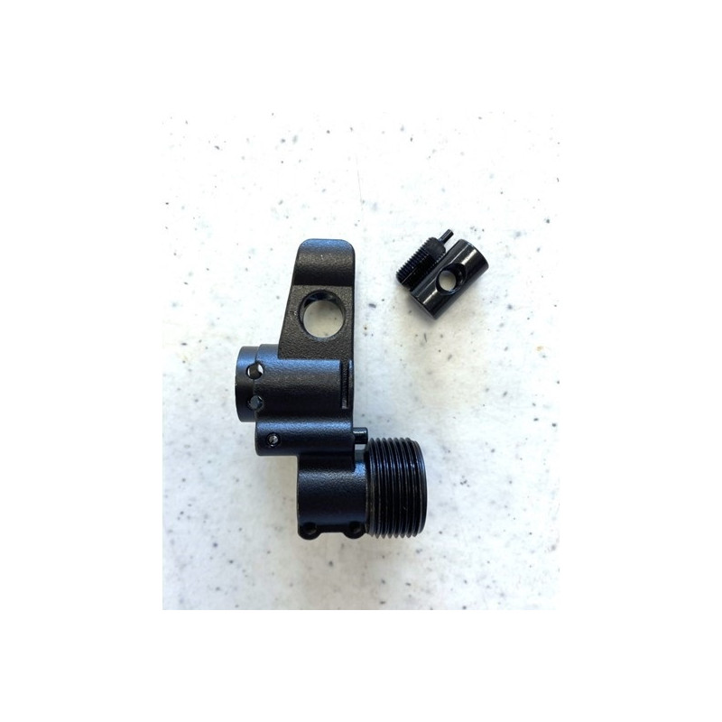 CSS KRINK Style AKM Front Sight Block Gas Block Combo, 24x1.5MM Threads (Fits AK47 AK74 AKM Barrel)