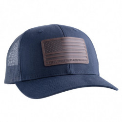 Magpul Standard Leather Patch Trucker Hat Navy