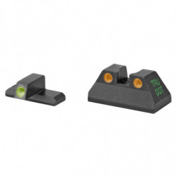 Meprolight Tru-Dot Fixed Tritium Sights H&K USP Compact 9/40 Green/Orange
