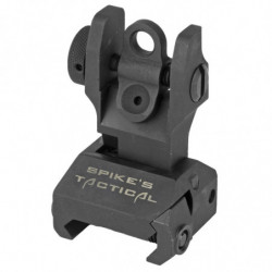 Spike's Tactical Rear Folding Sight Black