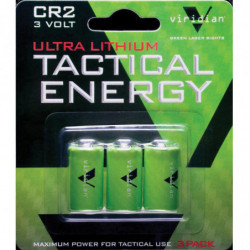 Viridian CR2 Lithium Battery 3Pk Green