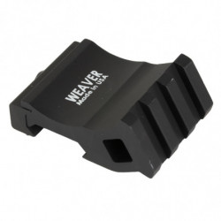 Weaver Offset Rail Adapter Picatinny Matte Black