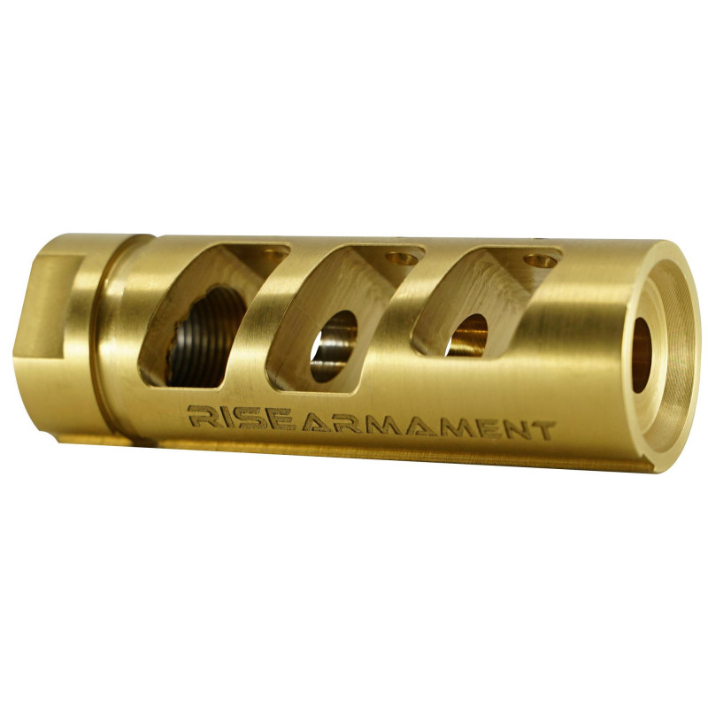 Rise Compensator .223/5.56mm 1/2X28 Gold Tin