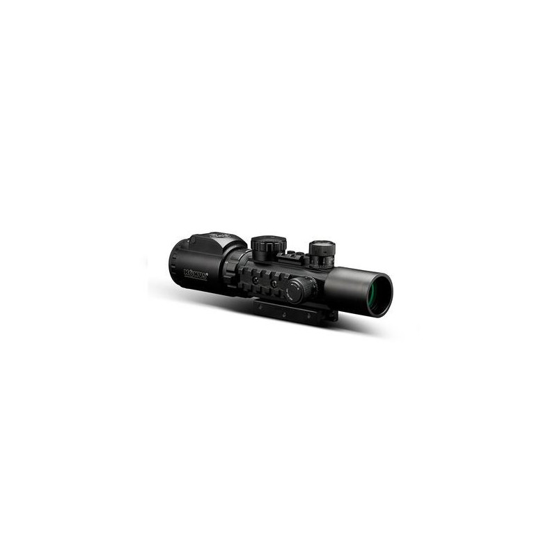 Konuspro AS34 Rifle Scope - 2-6x28mm 34mm SFP Engraved/Illum Mil-Dot Black Matte