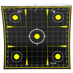 Allen EZ AIM Adhesive 12.5" Sight Grid 30Pk Black/Chartreuse