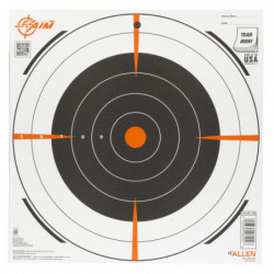 Allen EZ Aim Splash 12" Bullseye Sight Grid 100Pk White/Orange