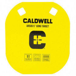 Caldwell Gong Target 5" AR500 Steel Yellow