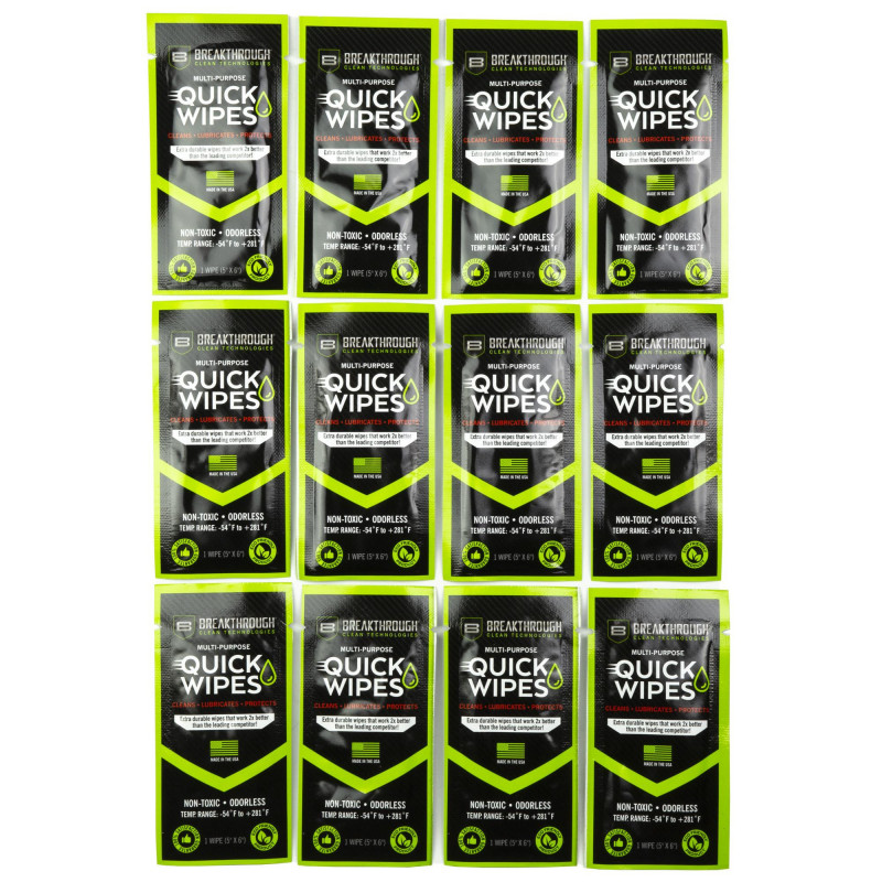 BCT Quick Wipes Solvent 12ct