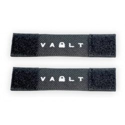 Vault Stick Strips Elastic Velcro Strip Black 2Pk