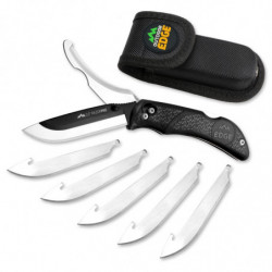 Outdoor Edge Razor PRO Folding Knife Plain Edge 3.5" 6 Blades