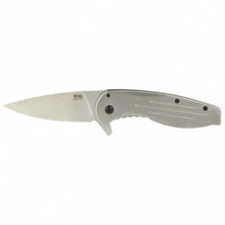 SOG Aegis FLK, 3.4" Folding Knife Satin Silver