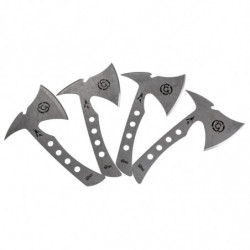 Southern Wasp Set of 4 Throwing Axes 11.5" Skeletonized Handle