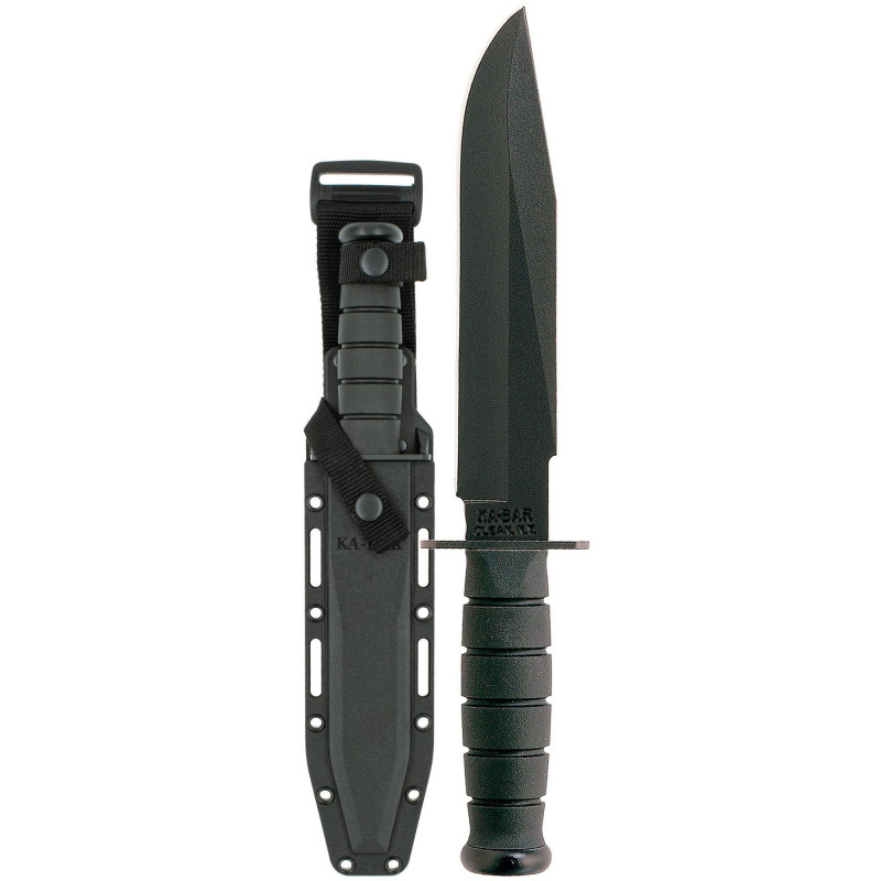 KA-BAR Fighter Fixed Blade Knife 8" Blade Clip Point w/Sheath