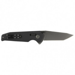 SOG Vision XR Folding Knife 3.36" Tanto Point Straight Edge Black G10 Handle