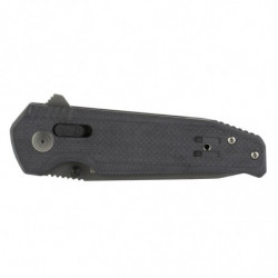 SOG Vision XR Folding Knife 3.36" Tanto Point Straight Edge Black G10 Handle