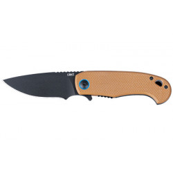 Columbia Particle Separation Device II Folding Knife Black Blade 3.03" Brown G10 Handle