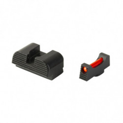 Zaffiri Sight Set Red Fiber Optic for Glock