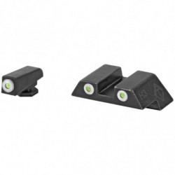American Tactical Night Sight for Glock Green w/White Outline