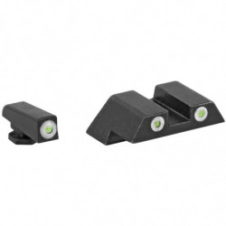 American Tactical Night Sight for Glock Green w/White Outline