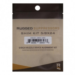 Rugged Shim Kit for Aligning Muzzle Devices 5/8"-24