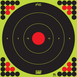Pro-Shot Splatter Shot Target 17.25" Bullseye 5Pk Black/Green
