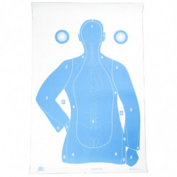 Action Target B-21E Qualification Target Blue/White 100Pk