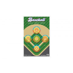 Action Target Baseball Target Multi Color 100Pk