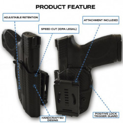 Black Scorpion PRO IDPA Competition Holster w/Thumb Rest