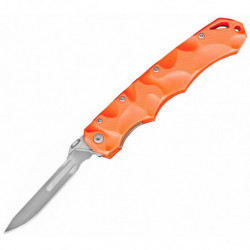 Havalon Piranta Stag Folding Knife Liner Lock Blade 2.75"