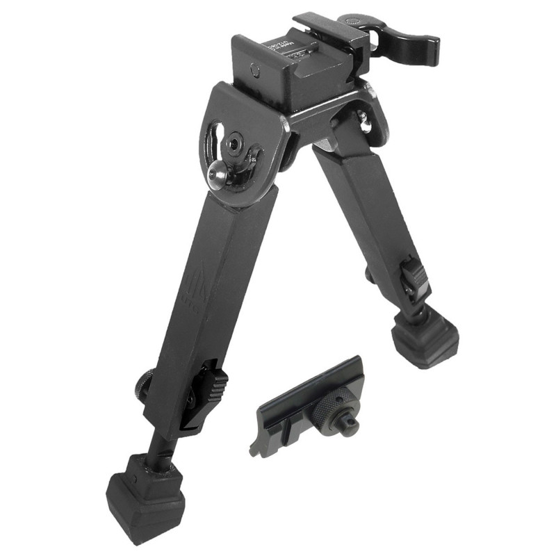 UTG Rubber Armored Full Metal QD Bipod 6.0"- 8.5" Center Height