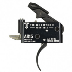 TriggerTech Adjustable AR-15 PVD Curved Trigger Single Stage 2.5-5.0Lb