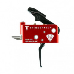 TriggerTech Diamond AR-15 PVD Black Flat Trigger 1.5-4.0LB Pull Weight