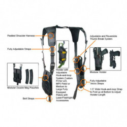 UTG Law Enforcement Vertical Shoulder Holster Black