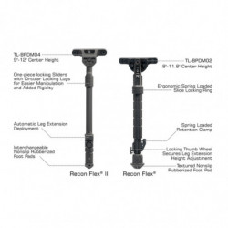 UTG Recon Flex II Bipod 8.7"-12" M-LOK