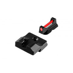 Truglo Fiber Optic PRO Black Rear Sight Red Front