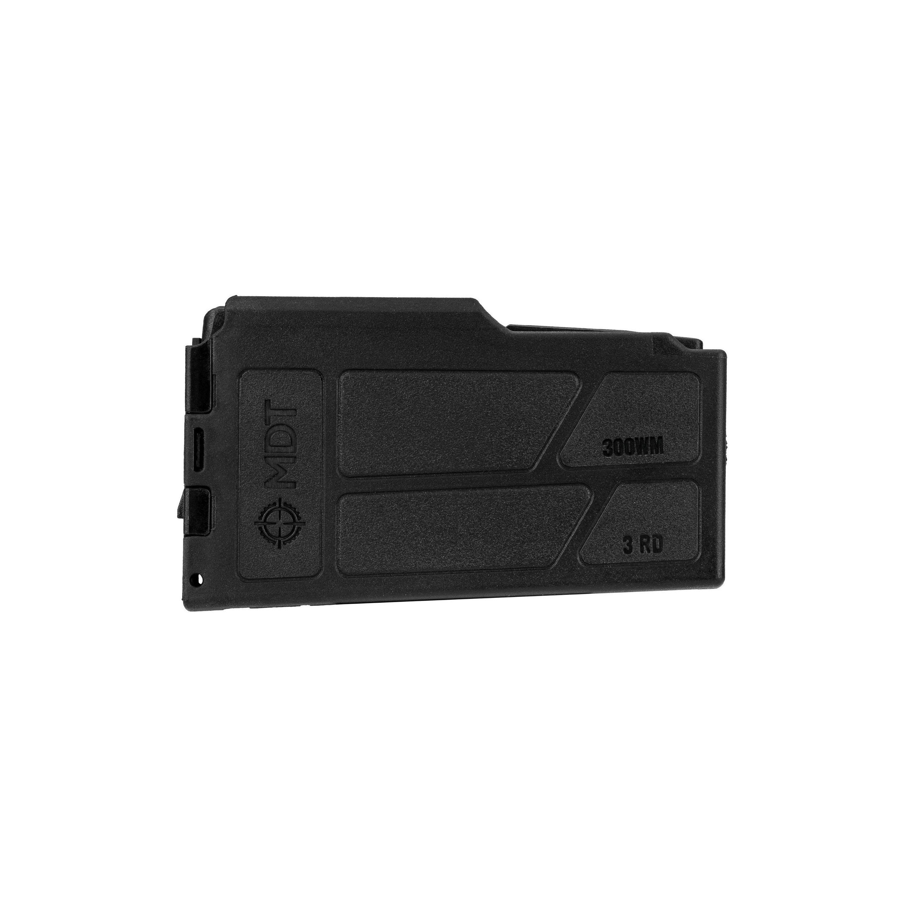 Magazine MDT 300 Win Mag 3Rd Long Action 3.850" AICS Polymer Black