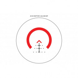 Primary Arms SLx 3X MicroPrism™ - Red Illuminated ACSS Raptor Reticle - 5.56 / .308 - Meter