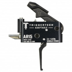 TriggerTech AR-15 Adaptable Flat Trigger Single Stage Adjustable 2.5-5.0Lb Pull