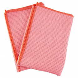 Kleen-Bore Waffle Weave Microfiber Red 2Pk