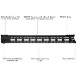 UTG AR-15 PRO Forerunner Free Float M-LOK Handguard