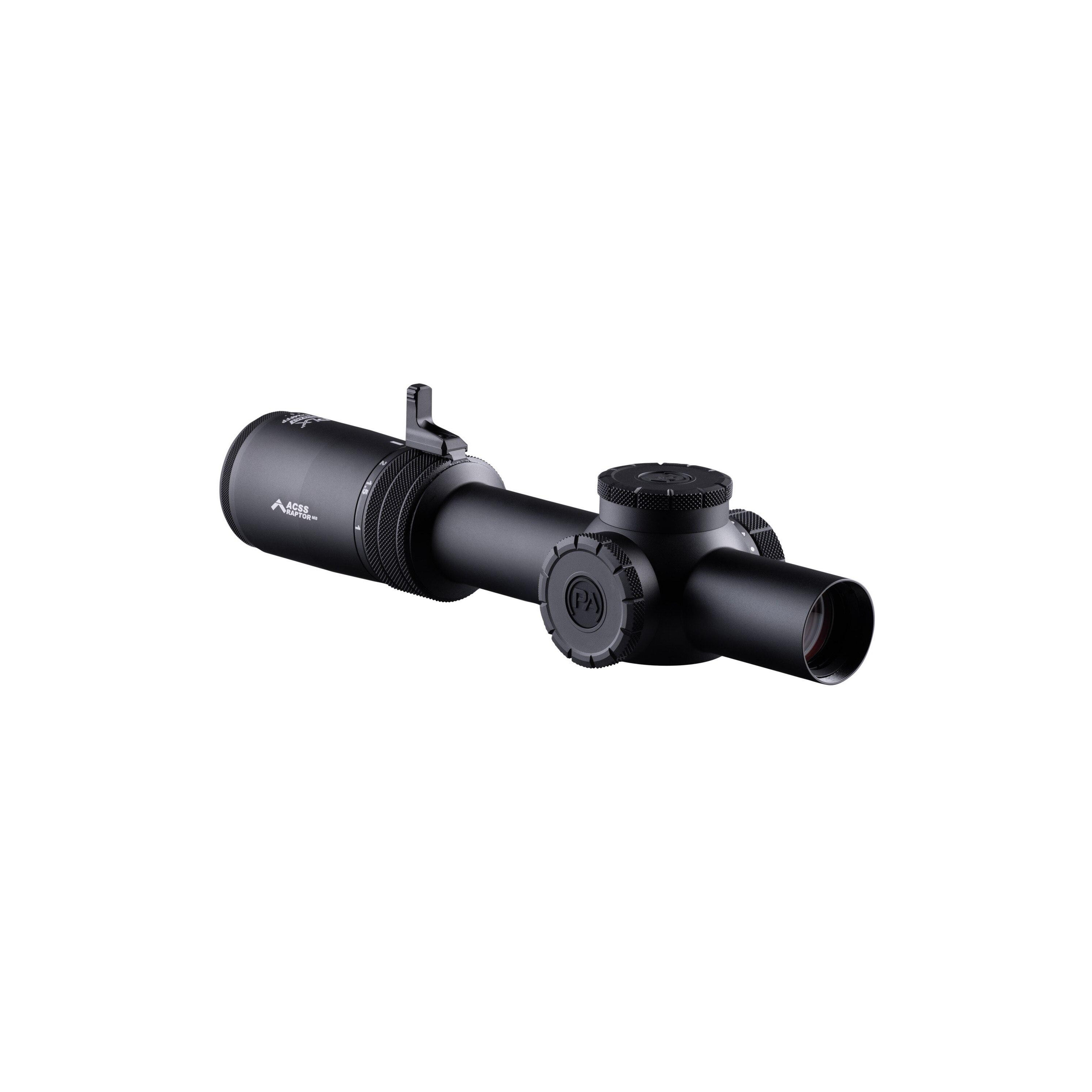 Primary Arms Compact PLxC 1-8x24 FFP Rifle Scope Illuminated ACSS Raptor M8 Reticle 5.56 / .308