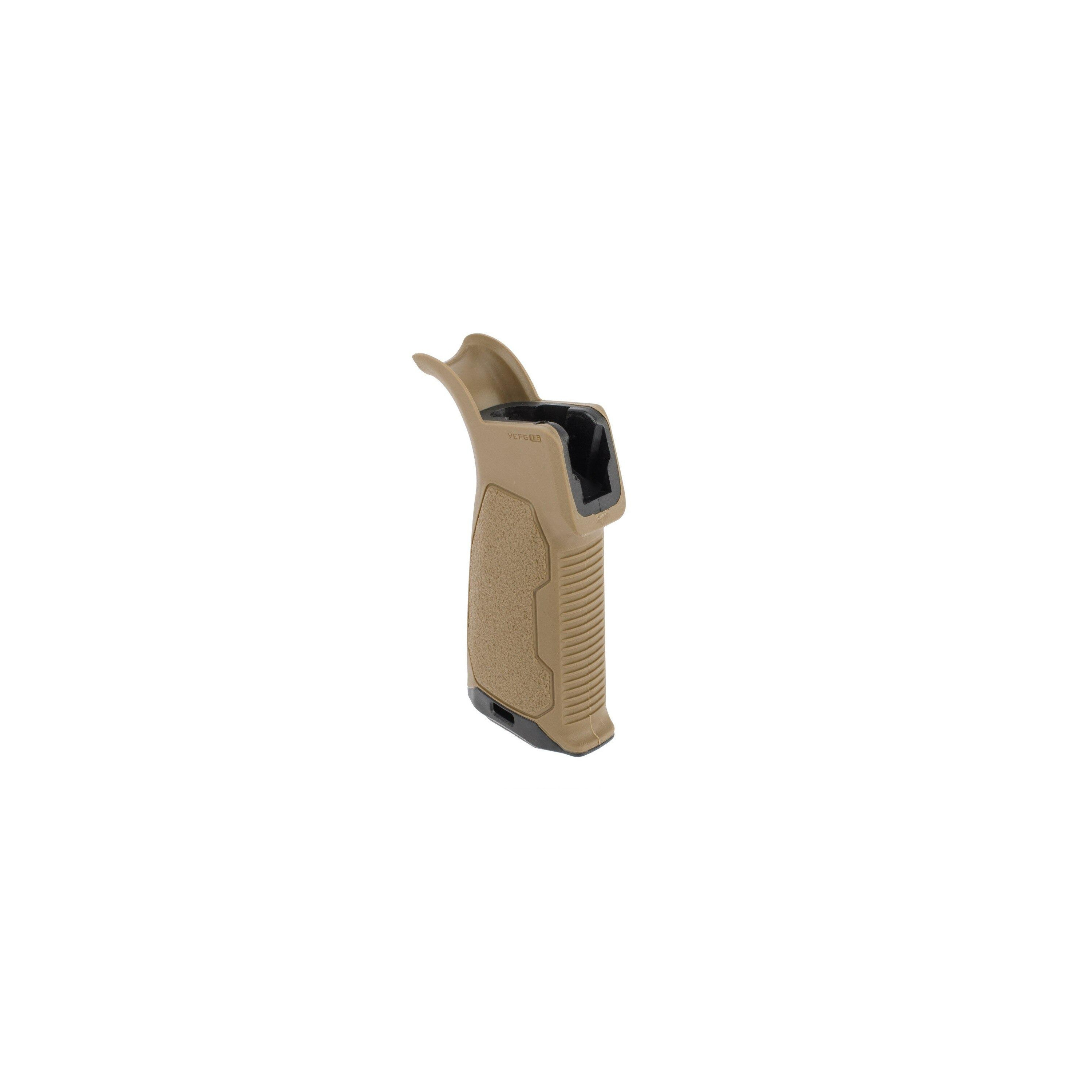 Strike Industries Overmolded Enhanced AR-15 Pistol Grip 15 Degree Flat Dark Earth