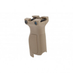 Strike Industries Angled Vertical Grip with Cable Management  Long  Picatinny  FDE