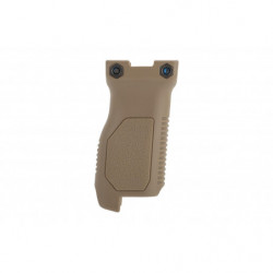 Strike Industries Angled Vertical Grip with Cable Management  Long  Picatinny  FDE