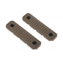 Strike Industries M-LOK Cable Management Rail Covers  Long FDE 2 Piece Set