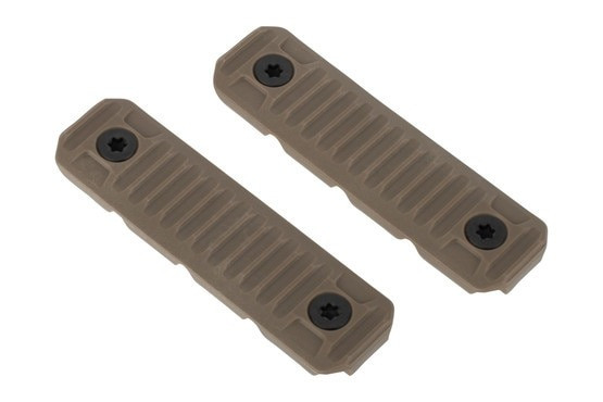 Strike Industries M-LOK Cable Management Rail Covers  Long FDE 2 Piece Set