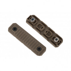 Strike Industries M-LOK Cable Management Rail Covers  Long FDE 2 Piece Set