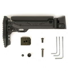 CRC 5002/9037R-MIL Right Folding Telescopic Buttstock w/Cheek Riser for AK by KPYK