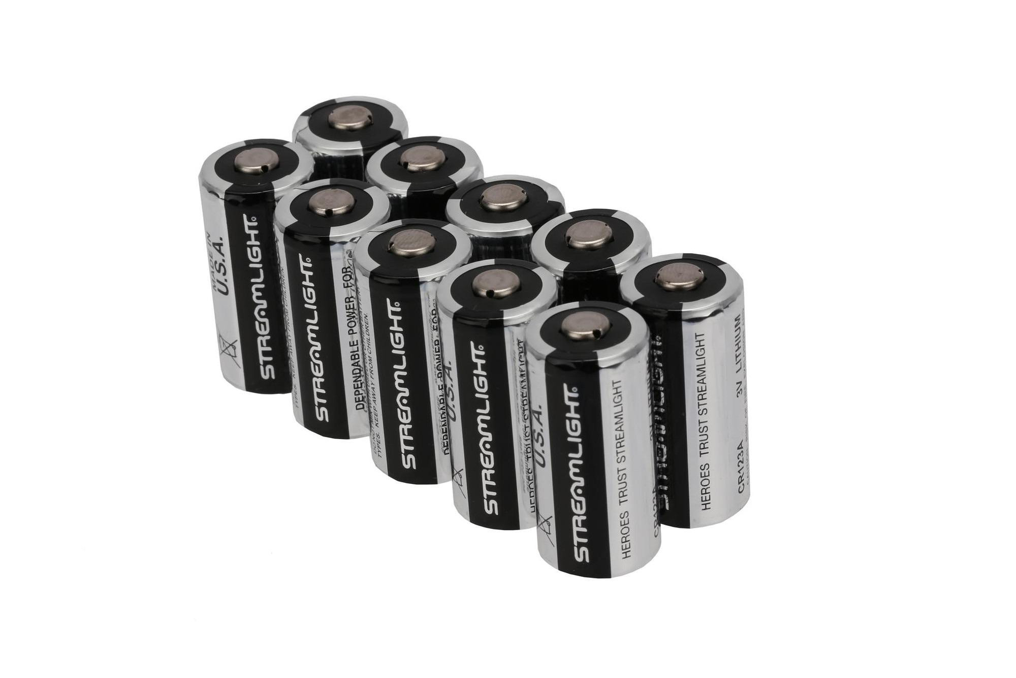 Streamlight CR123A 3V Lithium Batteries  10 Pack